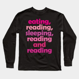 Hot Pink - Book Aesthetic Long Sleeve T-Shirt
